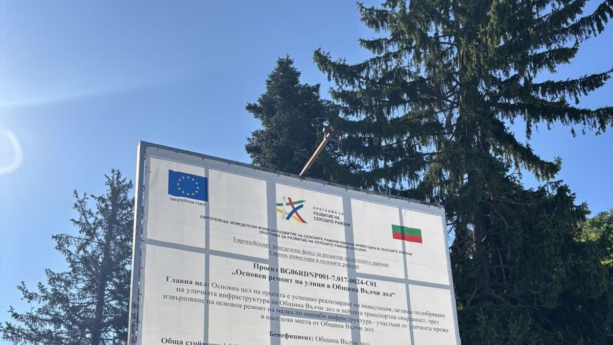 По проект ремонтираха част от уличната мрежа в Община Вълчи дол