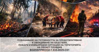 Проект за проект за повишаване готовността за реакция при бедствия и пожари в област Пловдив